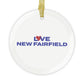 Love New Fairfield Glass Ornaments