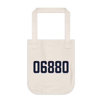 06880 Westport Connecticut Zip Code Organic Canvas Tote Bag