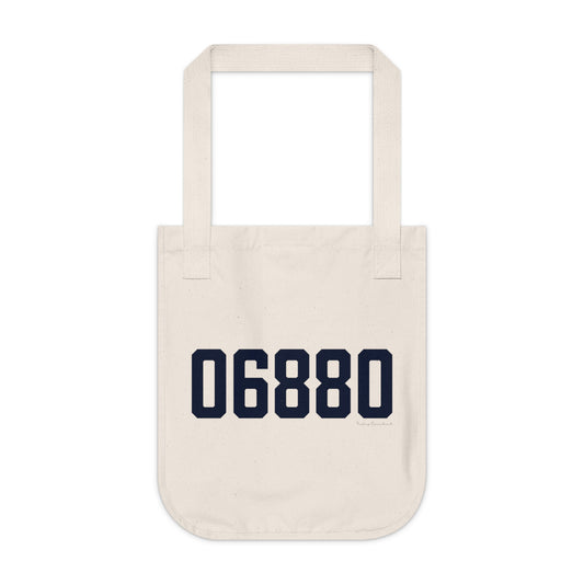 06880 Westport Connecticut Zip Code Organic Canvas Tote Bag