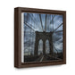 In the middle of the bridge Gallery Canvas Wraps, Square Frame