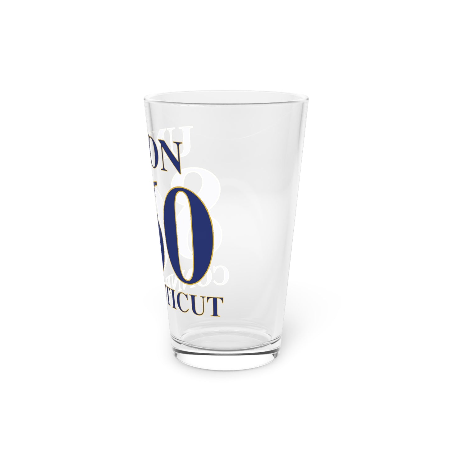Union 860 Connecticut Pint Glass, 16oz