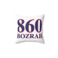 860 Bozrah Red, White & Blue Spun Polyester Square Pillow