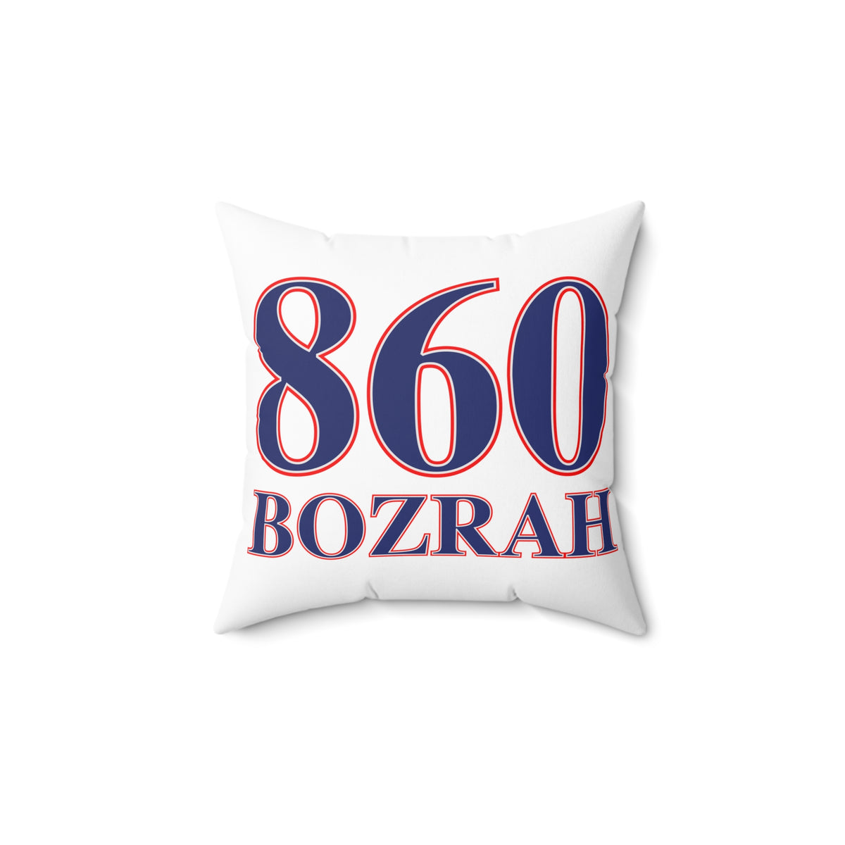 860 Bozrah Red, White & Blue Spun Polyester Square Pillow