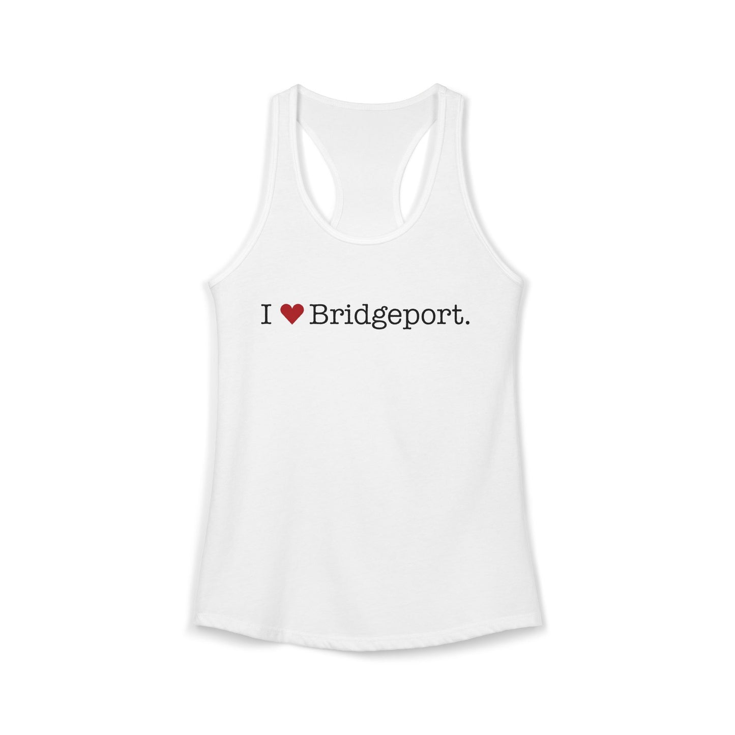 I Heart Bridgeport. Women's Ideal Racerback Tank Top
