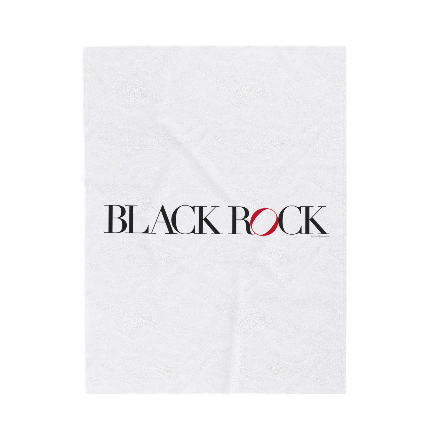 41 Tilt Black Rock Velveteen Plush Blanket