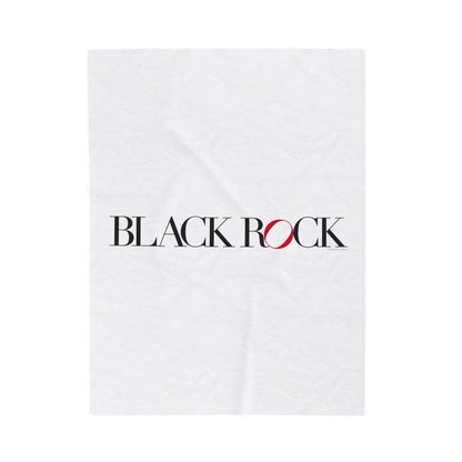 41 Tilt Black Rock Velveteen Plush Blanket