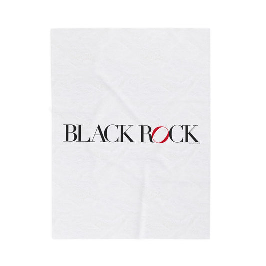 41 Tilt Black Rock Velveteen Plush Blanket