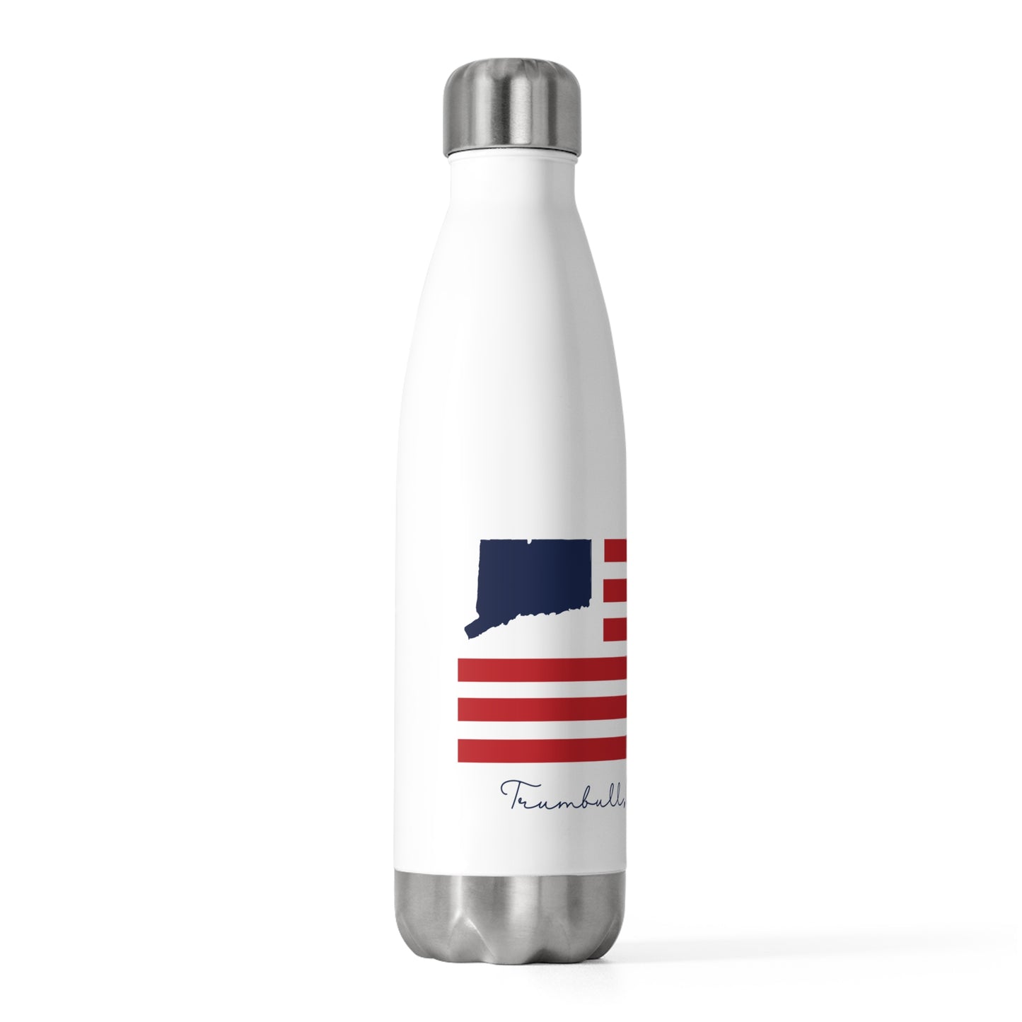 Trumbull Connecticut Flag 20oz Insulated Bottle