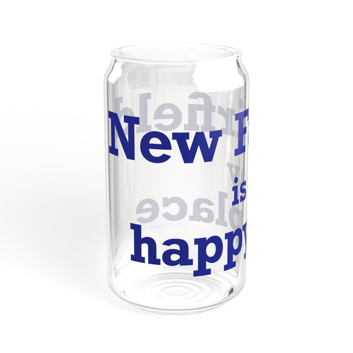 New Fairfield Is My Happy Place Sipper Glass, 16oz