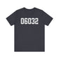 06032 - Farmington CT Zip Code Unisex Jersey Short Sleeve T-Shirt