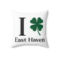 I Clover East Haven Spun Polyester Square Pillow
