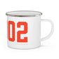 06902 Stamford Connecticut Zip Code Enamel Camping Mug