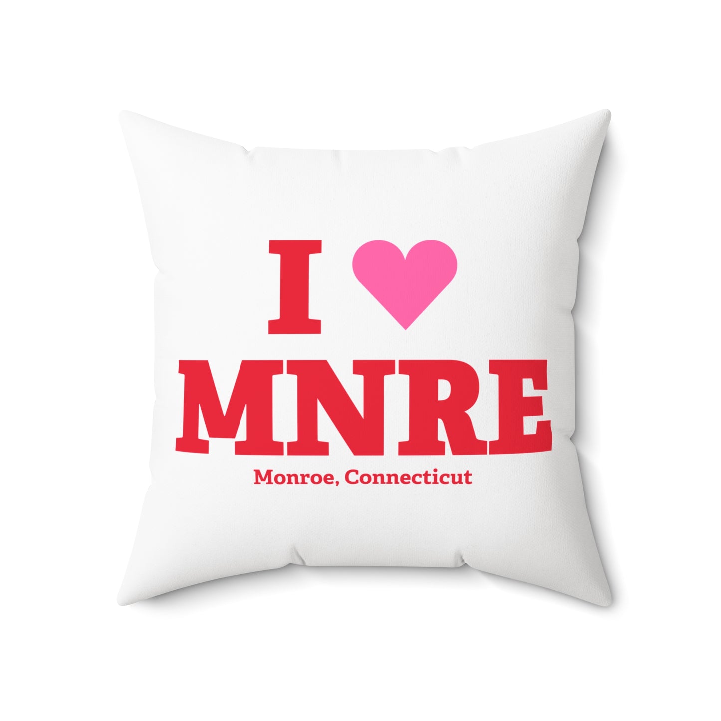 I Heart MNRE Spun Polyester Square Pillow