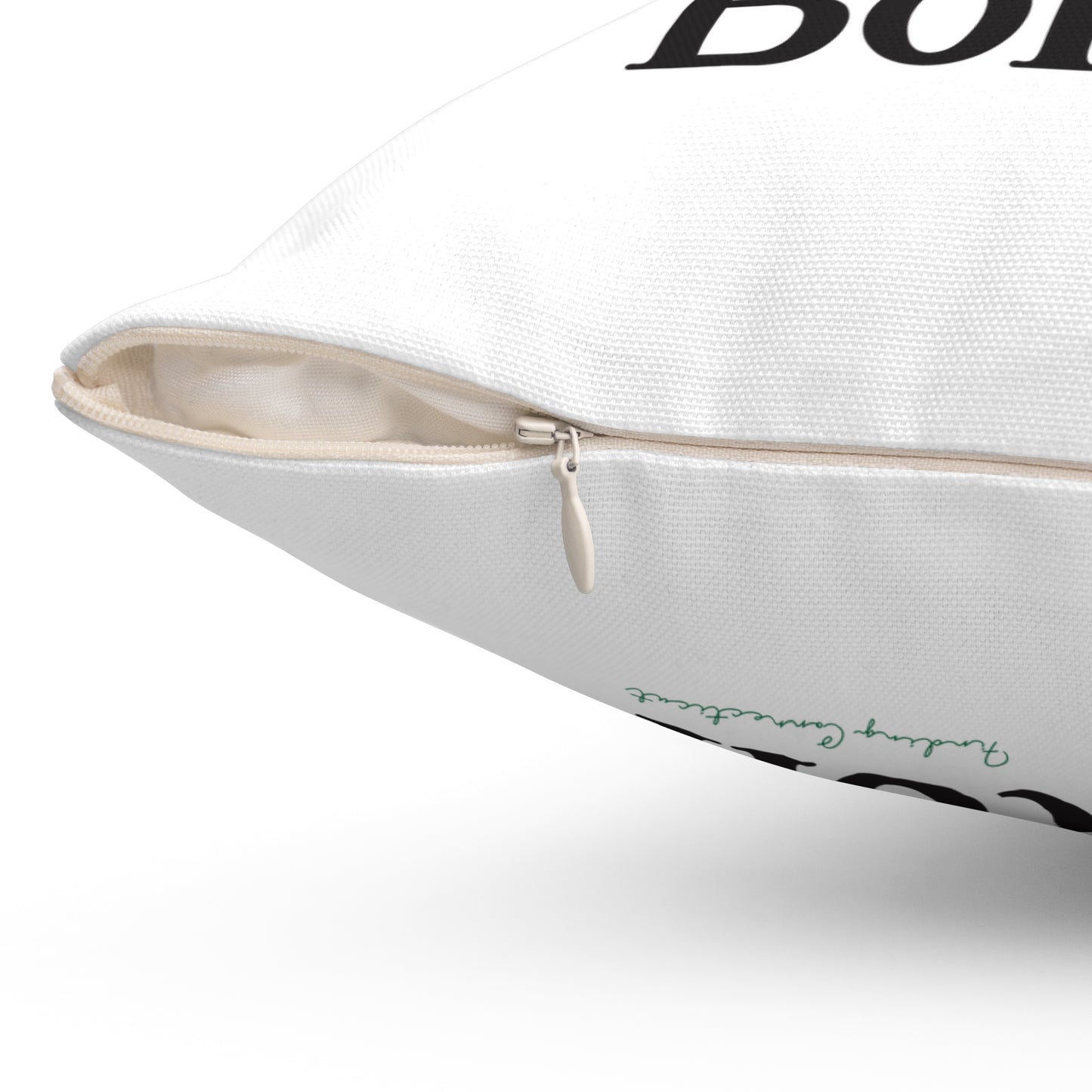 I Clover Bolton Spun Polyester Square Pillow