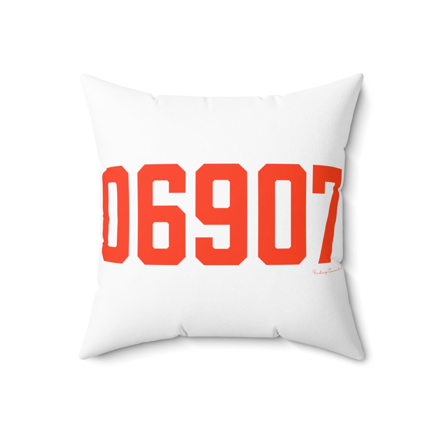 06907 Stamford Connecticut Zip Code Spun Polyester Square Pillow