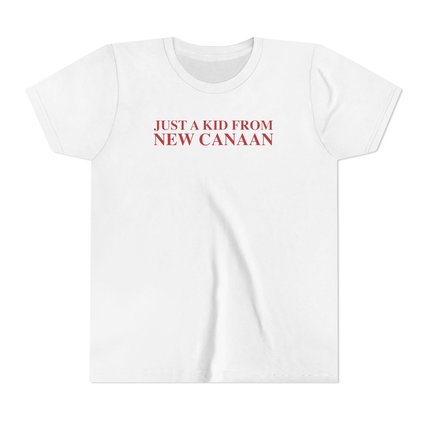 Just a kid from New Canaan Youth Short Sleeve Tee