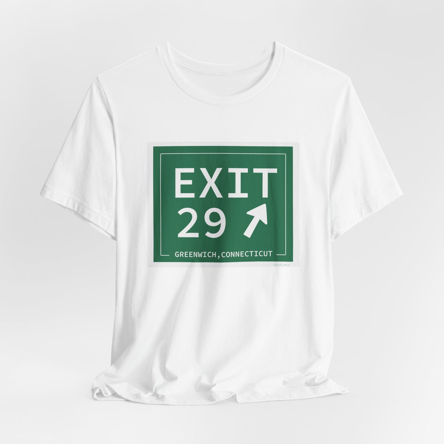 Vintage Exit 29 Merritt Parkway Sign Unisex Jersey Short Sleeve T-Shirt