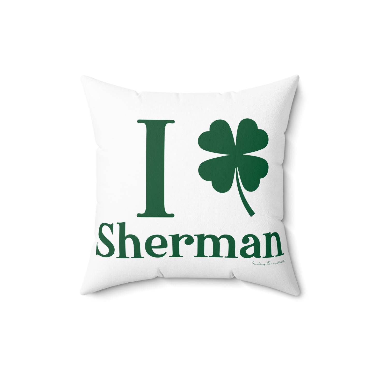 I Clover Sherman Spun Polyester Square Pillow