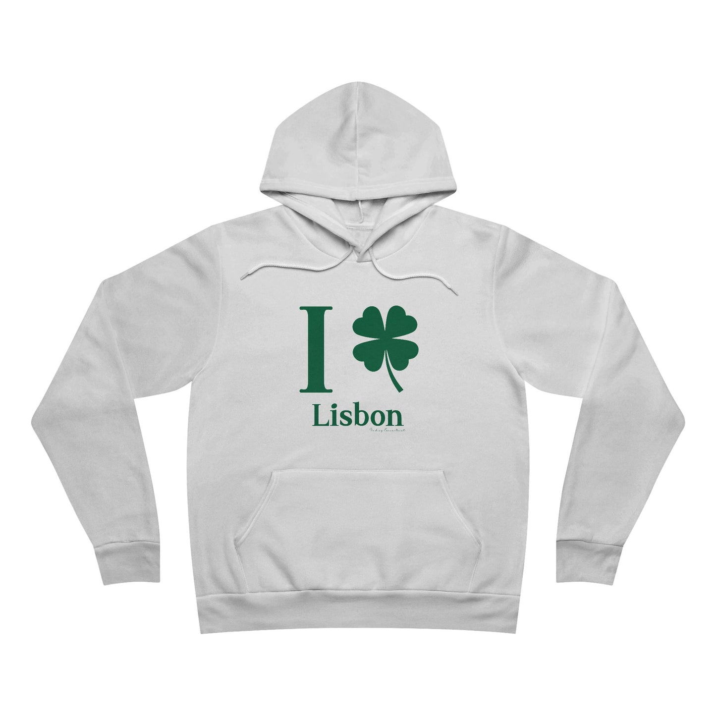 I Clover Lisbon Unisex Sponge Fleece Pullover Hoodie Sweatshirt