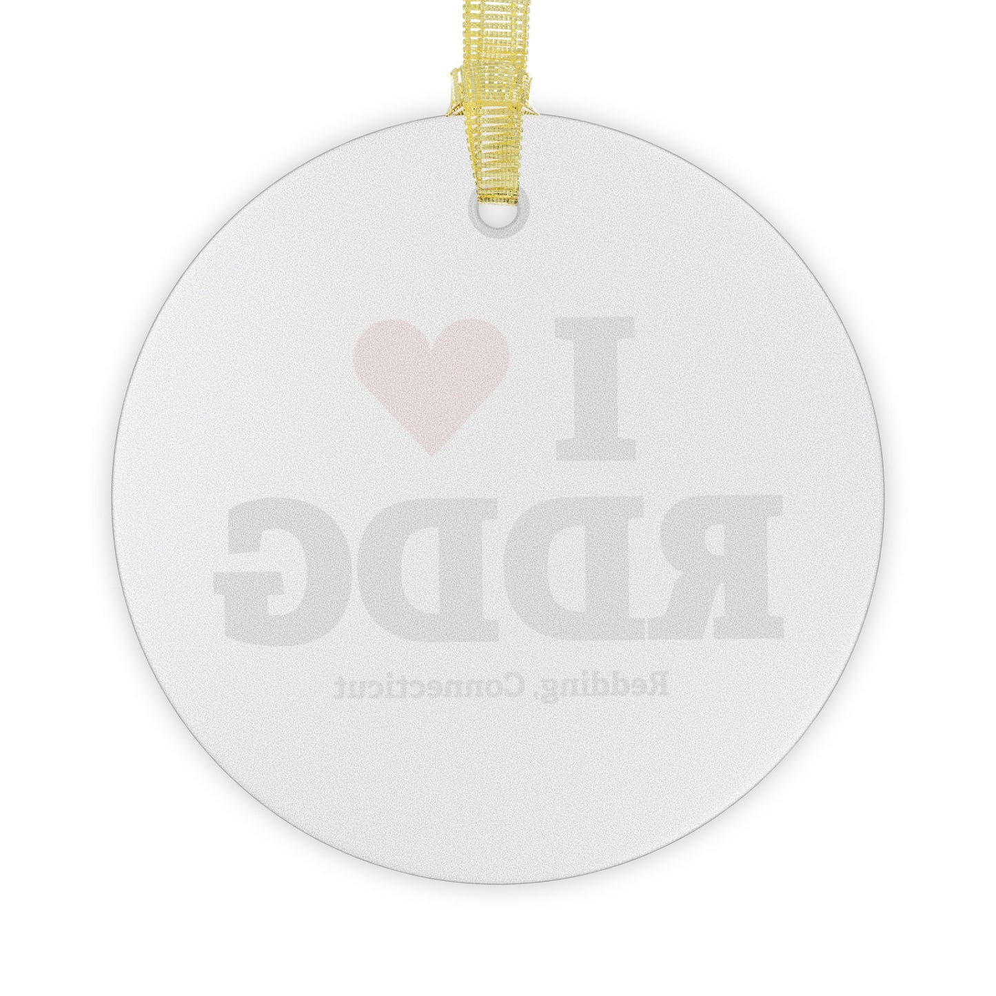 I Heart RDDG Glass Ornaments
