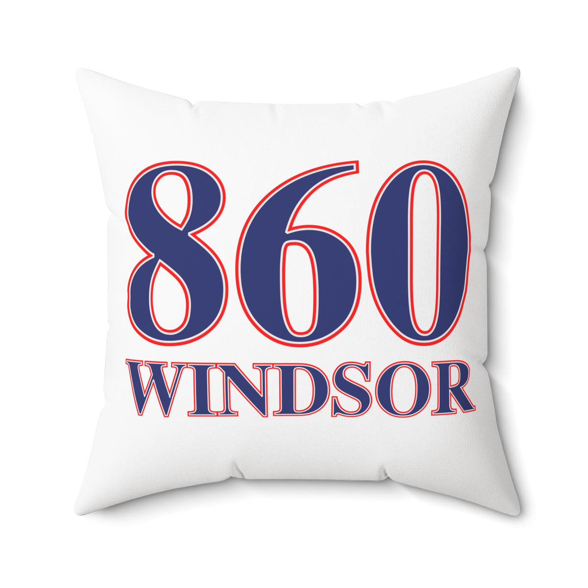 860 Windsor Red, White & Blue Spun Polyester Square Pillow