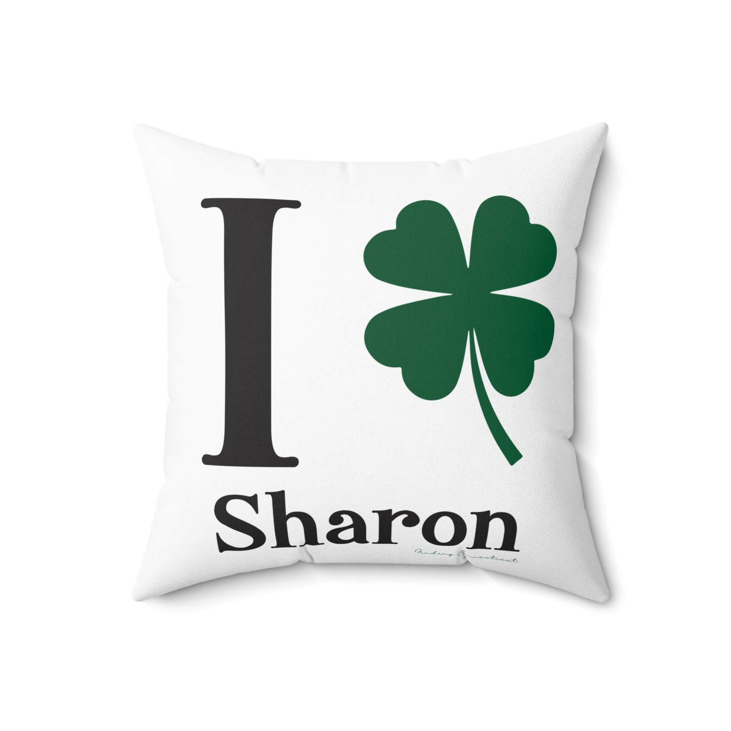 I Clover Sharon Spun Polyester Square Pillow