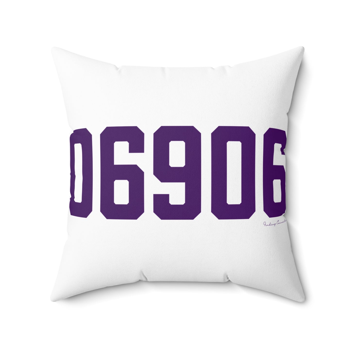 06906 Stamford Connecticut Zip Code Spun Polyester Square Pillow