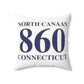 North Canaan 860 Connecticut Polyester Square Pillow