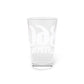 860 Eastford Red, White & Blue Pint Glass, 16oz