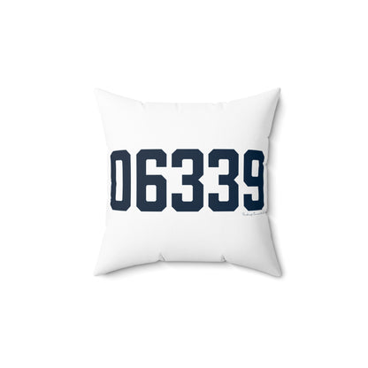 06339 Ledyard Connecticut Zip Code Spun Polyester Square Pillow