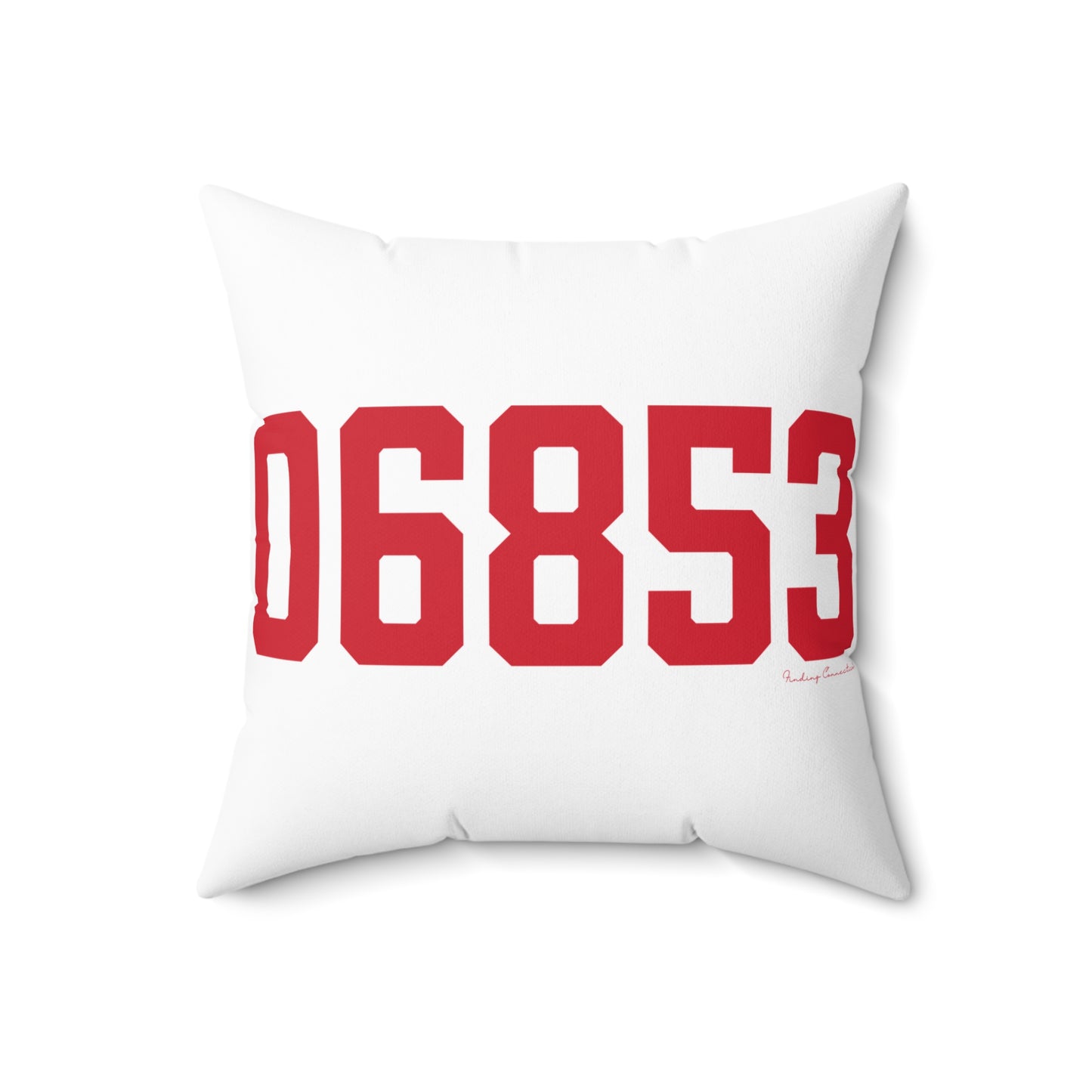 06853 Norwalk Connecticut Zip Code Spun Polyester Square Pillow