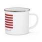 Naugatuck Connecticut Flag Enamel Camping Mug