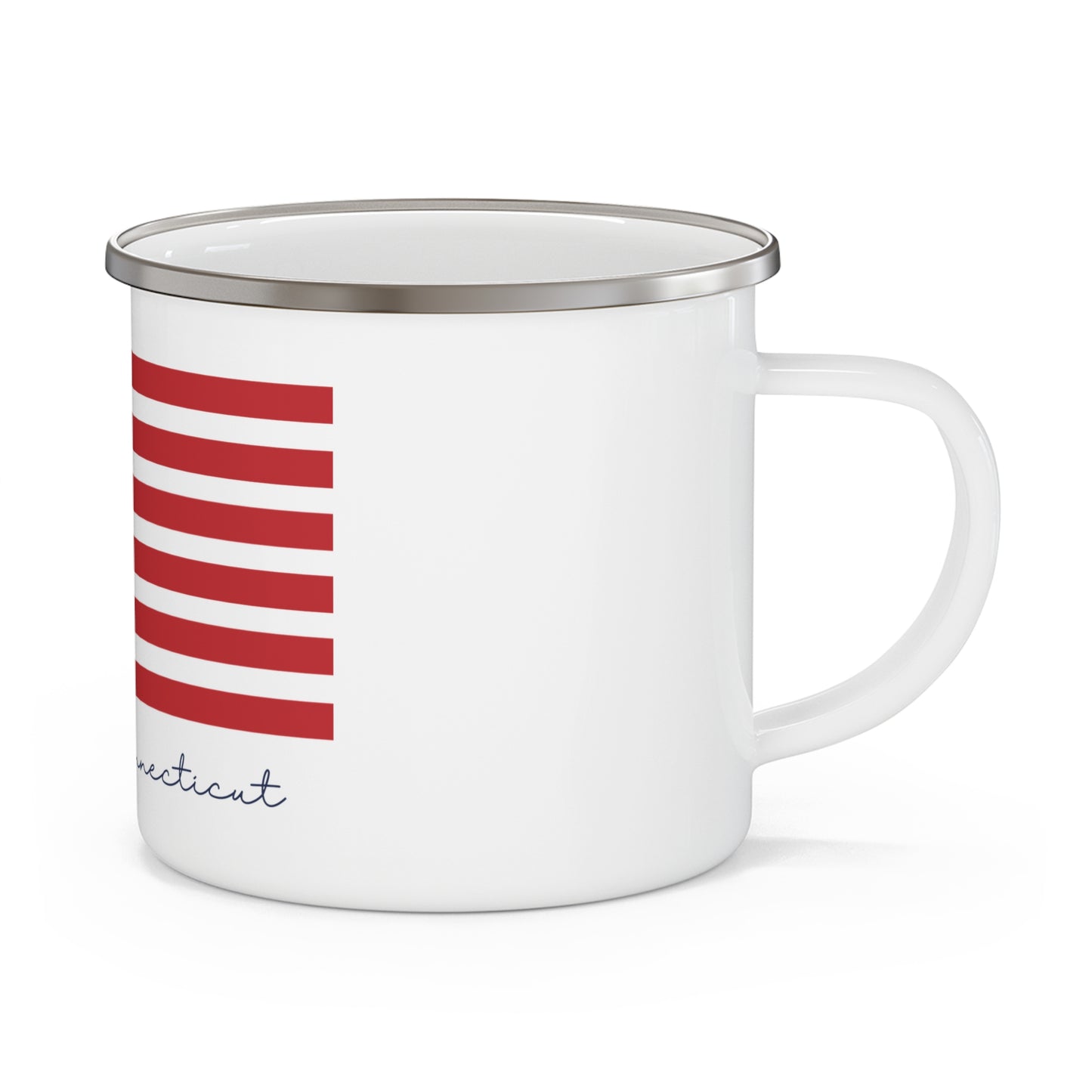 Naugatuck Connecticut Flag Enamel Camping Mug