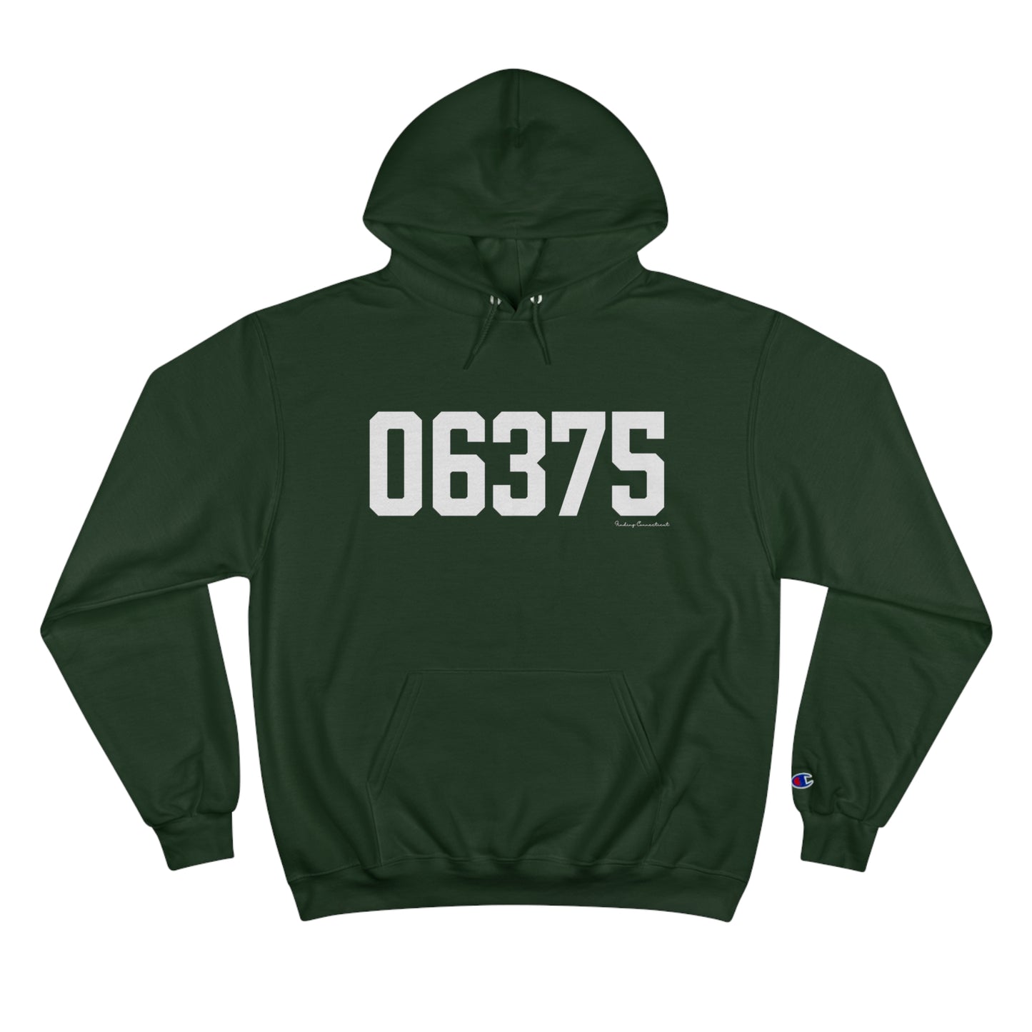 06375 - New London Connecticut Zip Code - Champion Hoodie