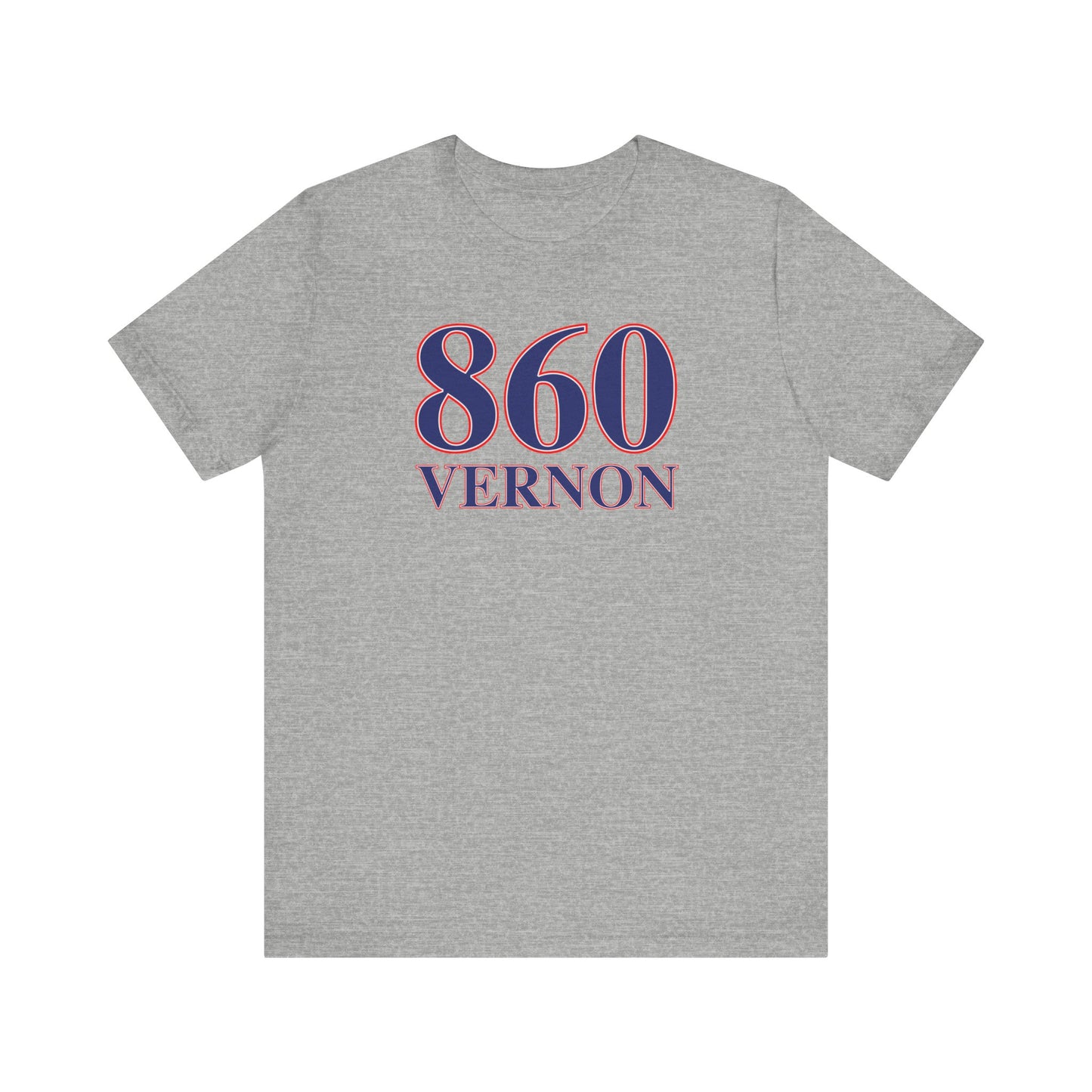 860 Vernon Red White & Blue Unisex Jersey Short Sleeve T-Shirt