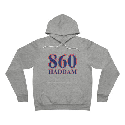 860 Haddam Red White & Blue Unisex Sponge Fleece Pullover Hoodie