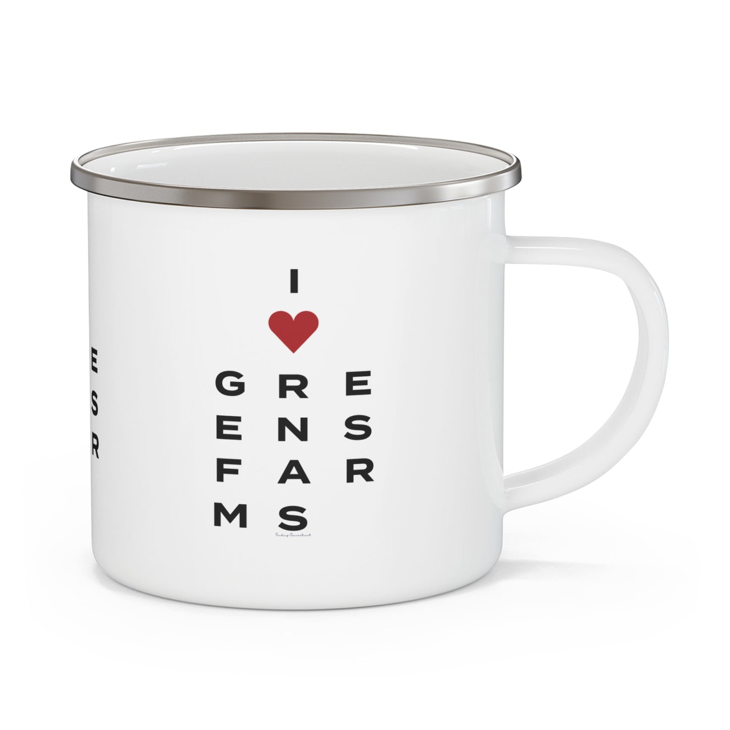 Greens Farms Vision Enamel Camping Mug