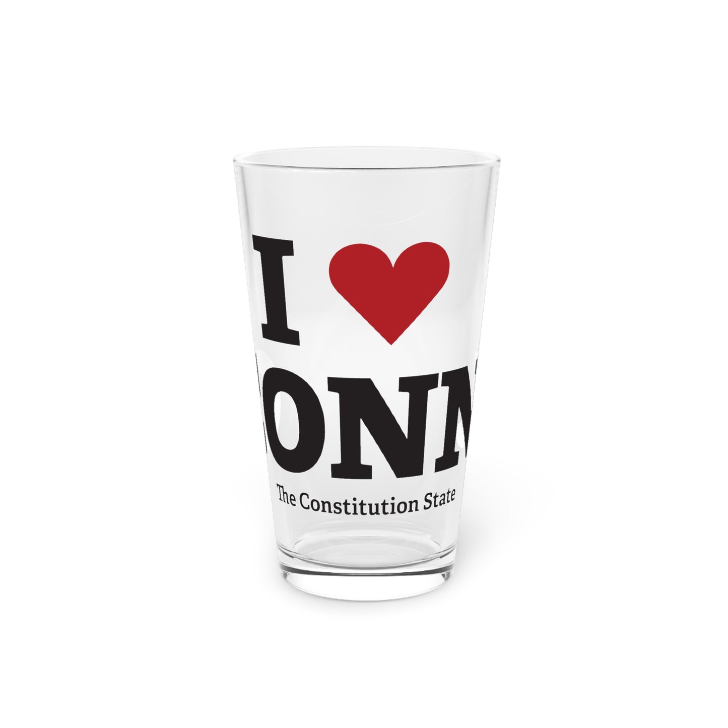 I Heart CONN. Pint Glass, 16oz