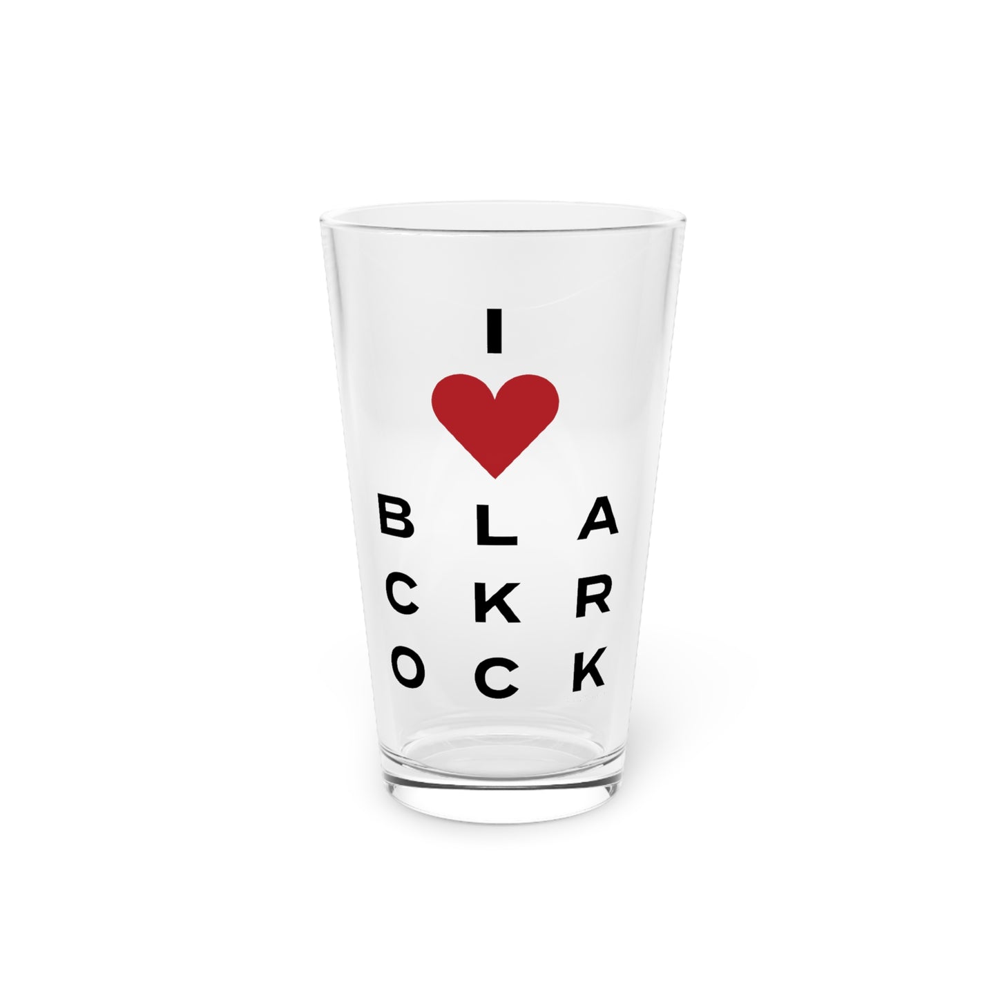 Black Rock Vision Pint Glass, 16oz