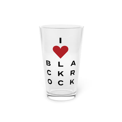 Black Rock Vision Pint Glass, 16oz