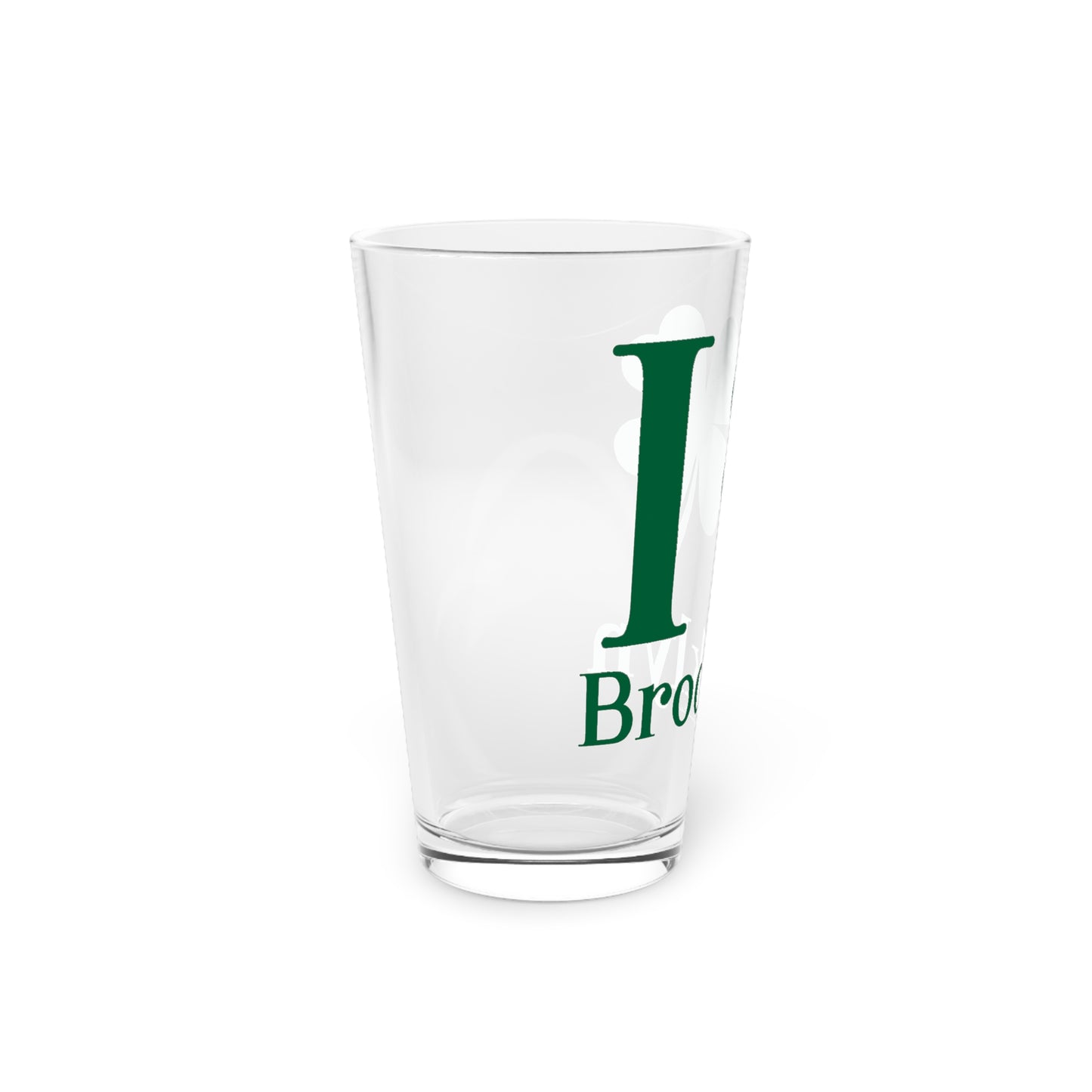 I Clover Brooklyn Pint Glass, 16oz