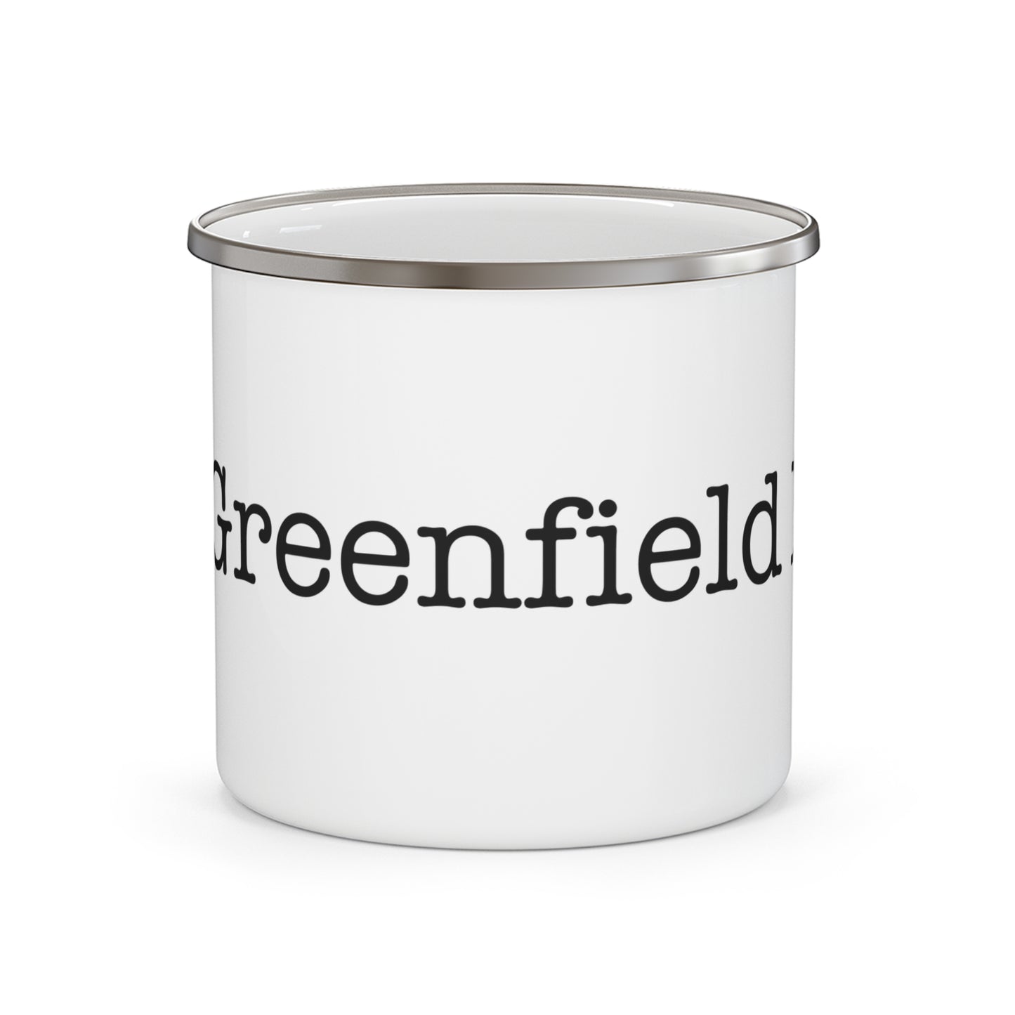 I Heart Greenfield Hill. Enamel Camping Mug