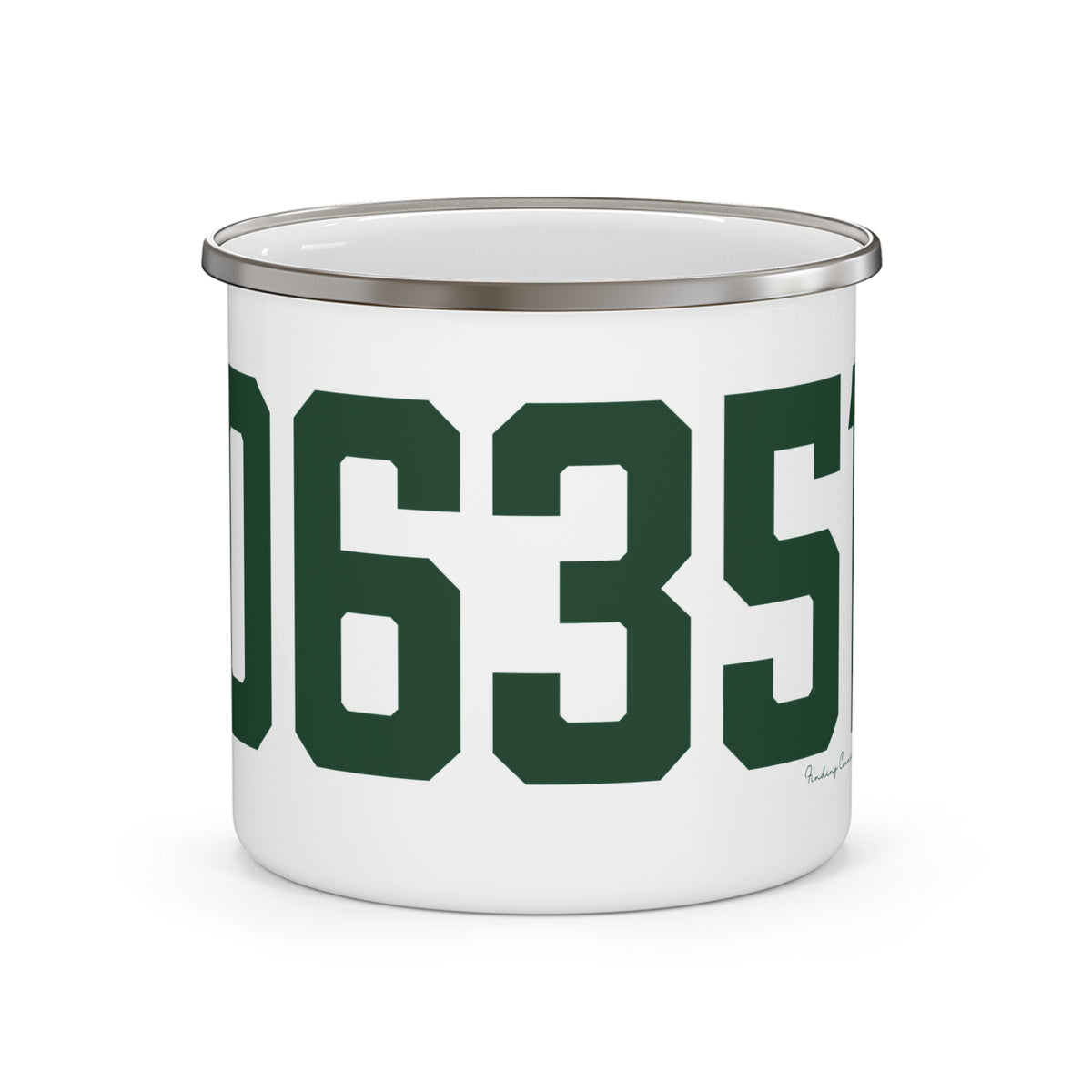 06351 Griswold Connecticut Zip Code  Enamel Camping Mug