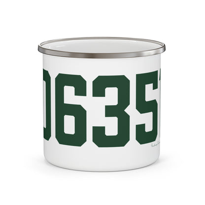 06351 Griswold Connecticut Zip Code  Enamel Camping Mug