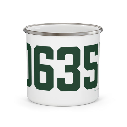06351 Griswold Connecticut Zip Code  Enamel Camping Mug