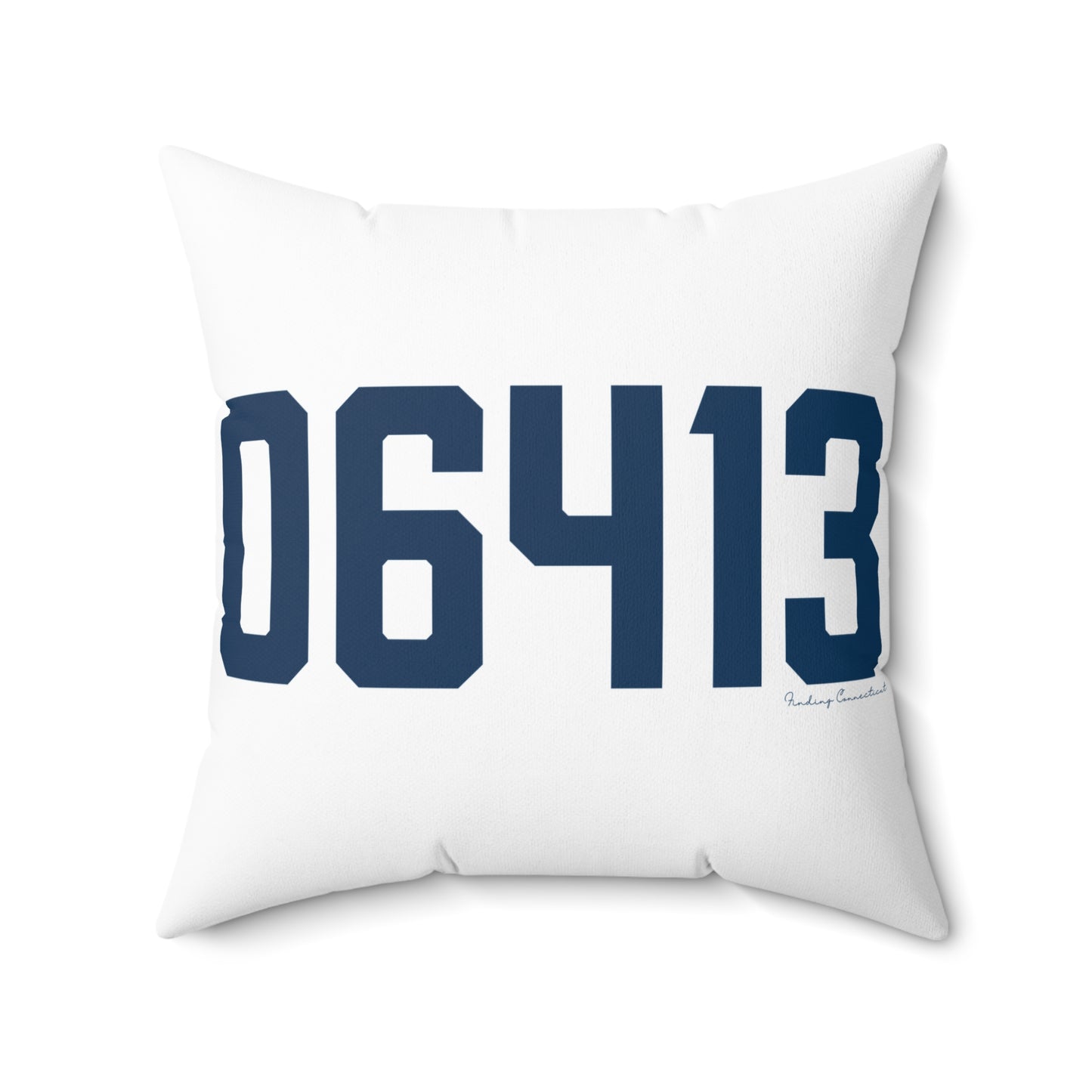 06413 Clinton Connecticut Zip Code Spun Polyester Square Pillow