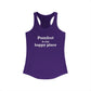 Pomfret is My Happy Place Women's Ideal Racerback Tank Top