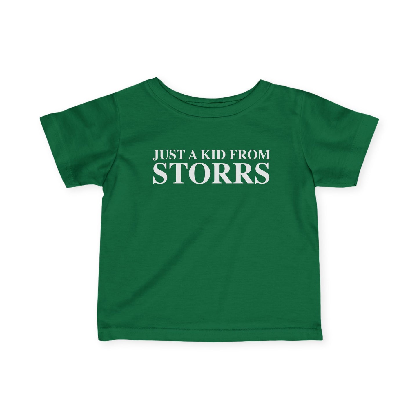 Just a kid from Storrs Infant Fine Jersey T-Shirt