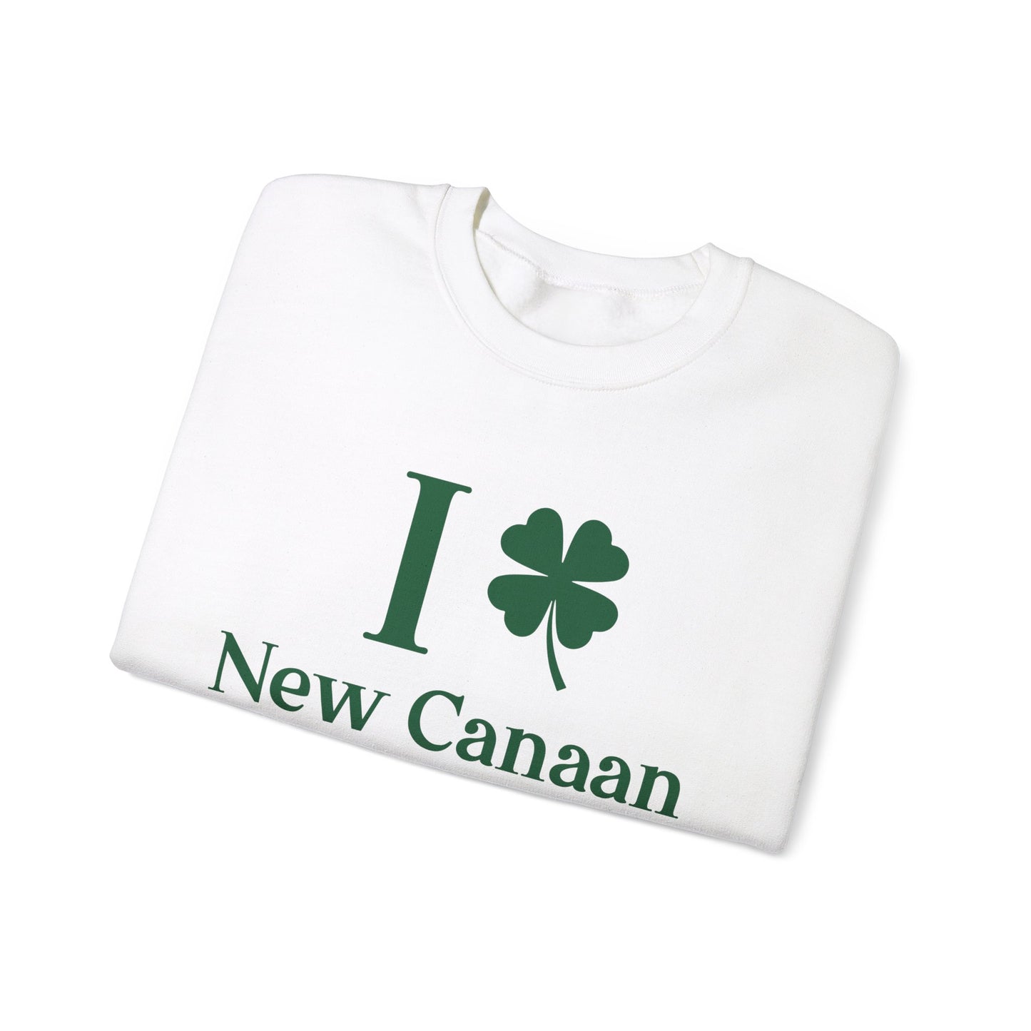 I Clover New Canaan (Green) Unisex Heavy Blend™ Crewneck Sweatshirt