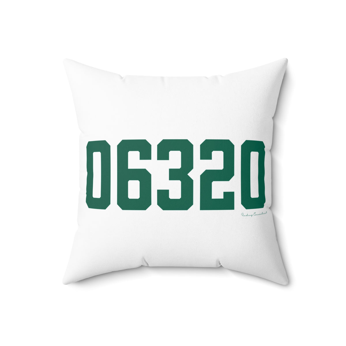 06320 New London Connecticut Zip Code Spun Polyester Square Pillow